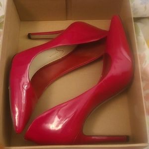 Jessica Simpson NIB Sz 7.5M LIPSTICK PATENT PUMPS